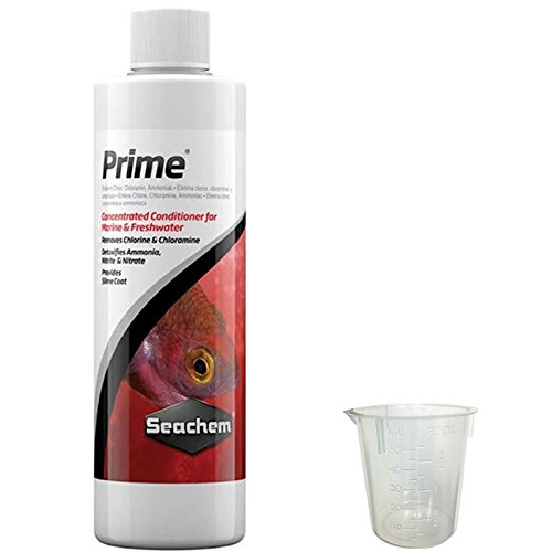 Seachem Prime, 500 מ"ל w / 50 מ"ל צרור כוס מדידה